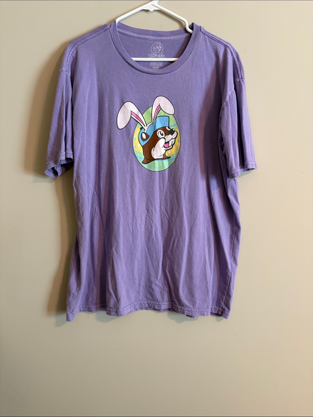 Buc-ee’s 2025 Purple Cartoon Bunny Easter Graphic Tee
